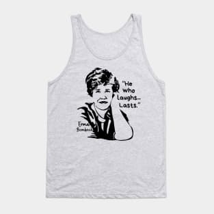 Erma Bombeck Portrait and Quote Tank Top